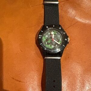 BAPE Black Watch with Green Dial